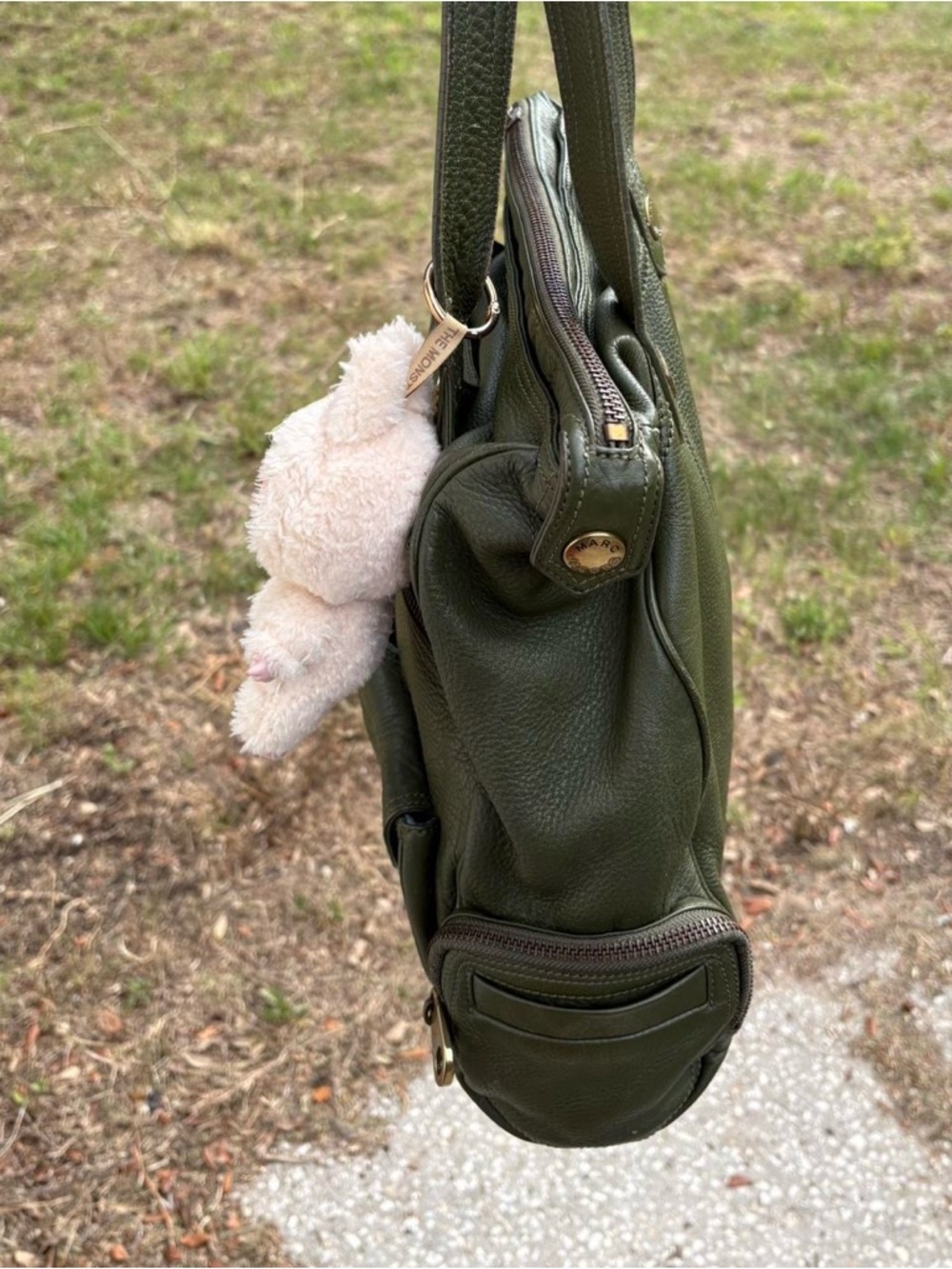 Marc Jacobs Vintage Olive Green Leather Shoulder Bag with Gold Hardware - Picture 4 of 8